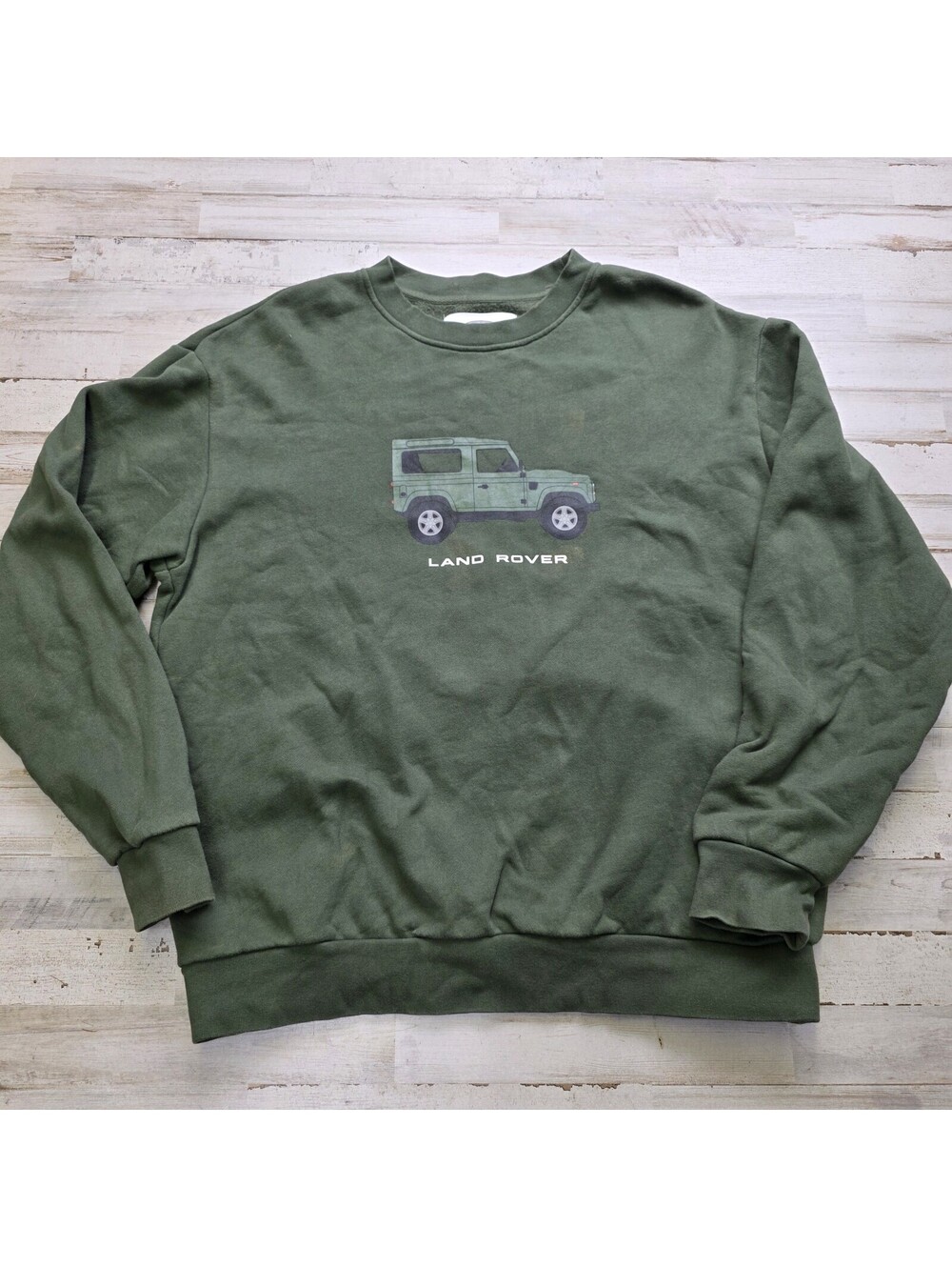 Land Rover x Pacsun Crewneck Sweatshirt Green Pullover Men's MED
